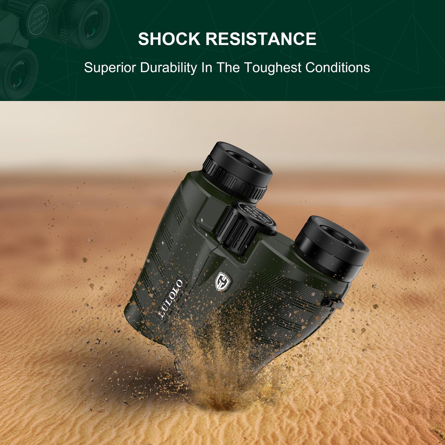 12x30 Compact HD Binoculars for Adults High Powered - Large View Binoculars with Clear Low Light Vision - Super Bright Lightweight & Waterproof Binocular for Bird Watching Travel Hunting