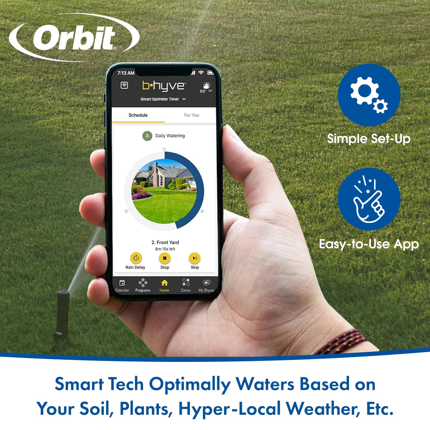 Orbit 57985 B-hyve XR 8-Zone Smart Indoor/Outdoor Sprinkler Controller
