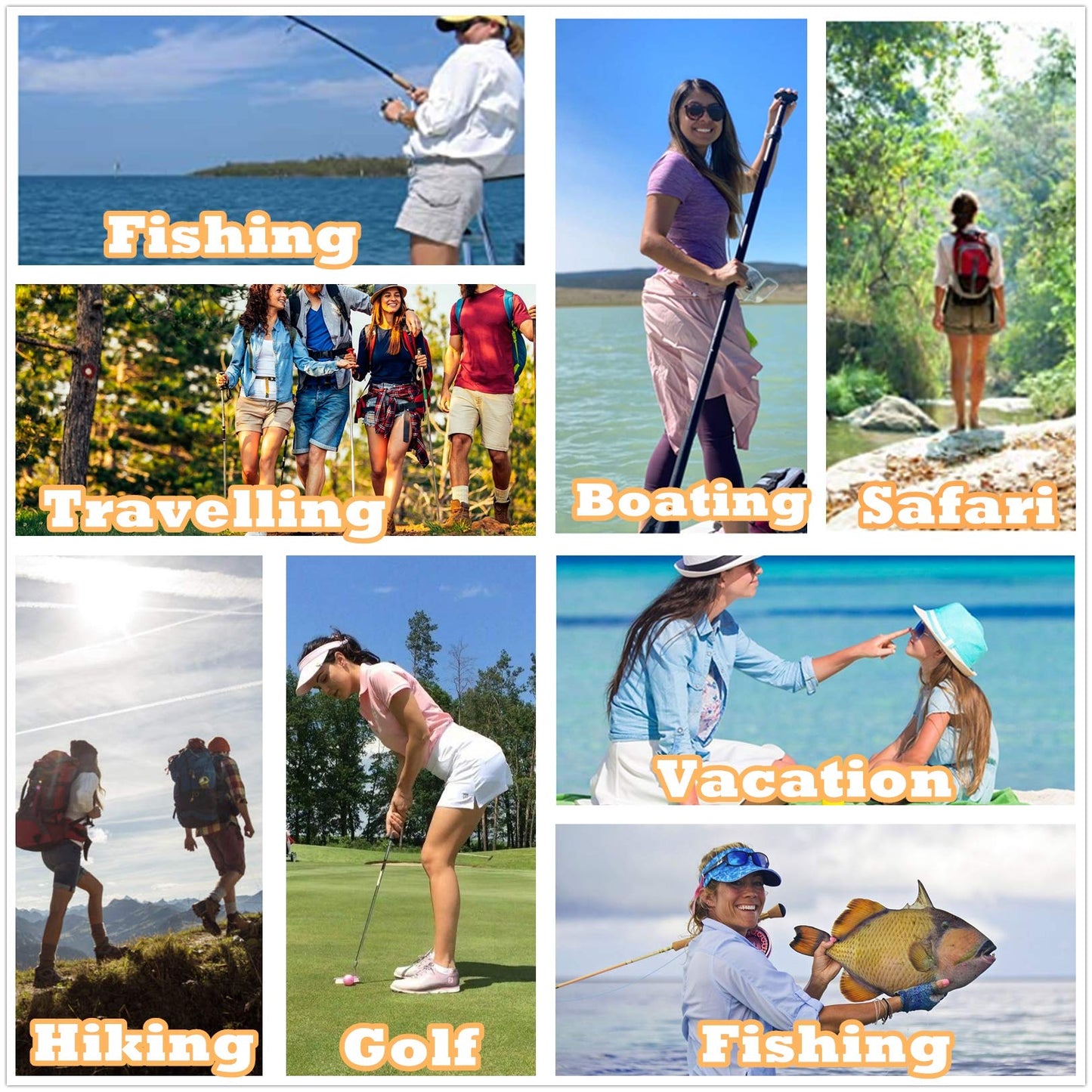 Jessie Kidden Women's UPF 50+ UV Sun Protection Safari Shirt, Long Sleeve Quick Dry Outdoor Adventure (5055 Light Blue XXL)