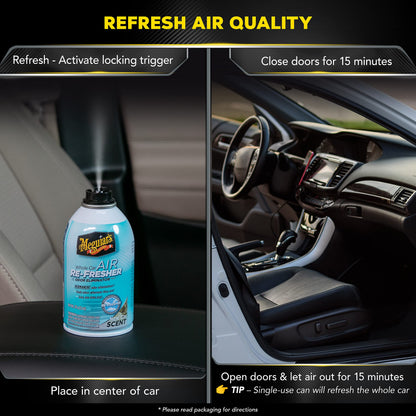 Meguiar's G16402 Whole Car Air Re-Fresher Odor Eliminator Mist, New Car Scent, 2 Fluid Ounces