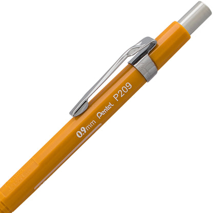 Pentel P209BP2K6 Sharp Mechanical Drafting Pencil, 0.9 mm, Yellow Barrel, 2/Pack