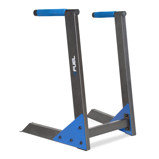 Fuel Pureformance Deluxe Bodyweight Training Dip Station Black/Blue - Deluxe Dip Station