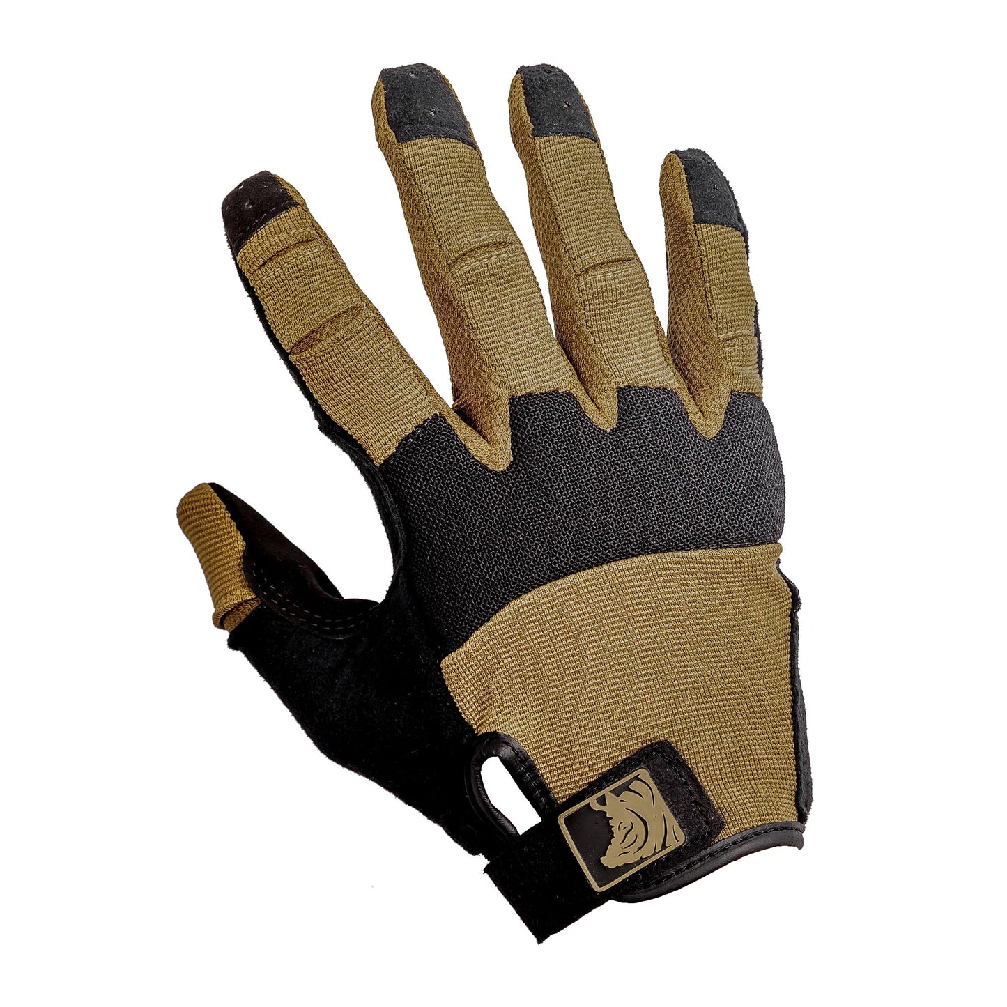 PIG Alpha Full Dexterity Tactical Gloves for Shooting, Touchscreen Compatible, Breathable, 1 Pair, Coyote Brown, Large