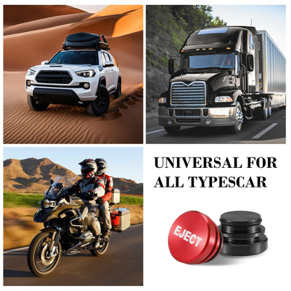 UYYE Cigarette Lighter Plug Billet Aluminum Dustproof Plug, American Flag Button, Car Interior Accessories Fits Most Vehicles and Boats with Standard 12 Volt Power Source, (Red+Black)-E+Blue