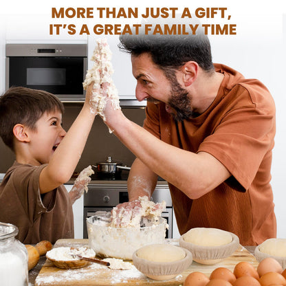 5 Inch Banneton Bread Proofing Basket Set of 6, Kikcoin Mini Sourdough Bread Baking Supplies, Small Banneton Basket Proofing Baskets for Sourdough Bread Baking