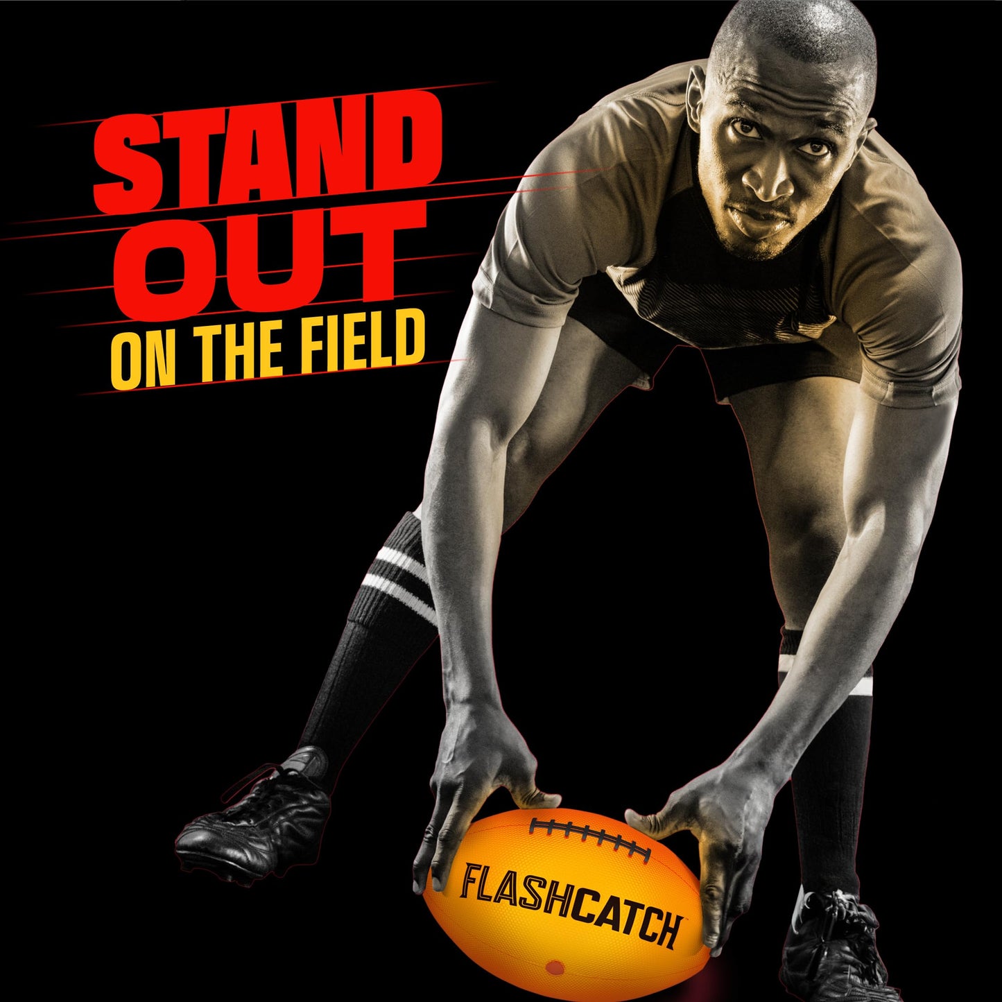 FlashCatch Light Up Football - Glow in The Dark Ball - NO 6 - Boys Gifts - Outdoor Sports, Birthday Gifts for Boys 8-15+ Year Old - Kids Teenage Youth Gift Ideas - Boy Toys Ages 8 9 10 11 12 13 14 15