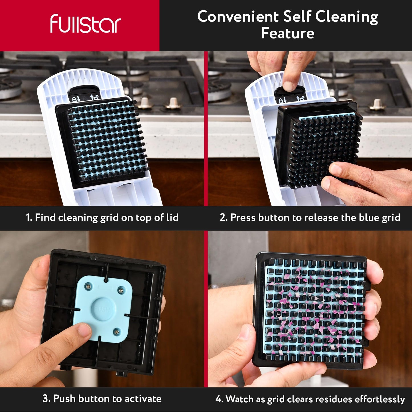 Fullstar Vegetable Chopper & Mandoline Slicer for Kitchen - Food Chopper with Container, Cheese Grater, Home Essentials & Kitchen Gadgets (All in 1, White)