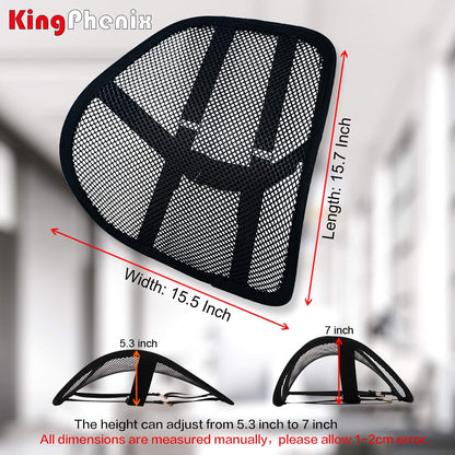 kingphenix Lumbar Support (2 Pack) with Breathable Mesh, Suit for Car, Office Chair
