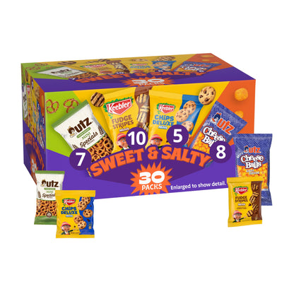 Keebler Cookies and Crackers, Variety Pack, 30 Ct. (Pack of 1)