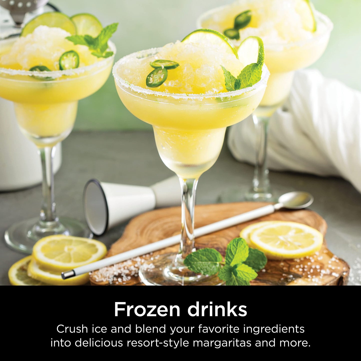 Ninja Professional Blender 1000W, Total Crushing Technology- Smoothies, Ice Crushing & Frozen Fruit, Full-Size Countertop Blender, 72-oz. Pitcher, Black & Grey, BL610