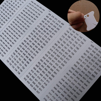 520 Pack Cardboard Floss Bobbins,Floss Cards for Wrap and Store Floss, Needlepoint and Craft Thread ，with 500 Color Number Labels,