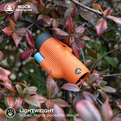 Nocs Provisions Zoom Tube 8x32 Monocular, 8X Magnification Telescope, Bak4 Prism, Wide Field of View for Bird Watching, Backpacking & Wildlife Viewing - International Orange