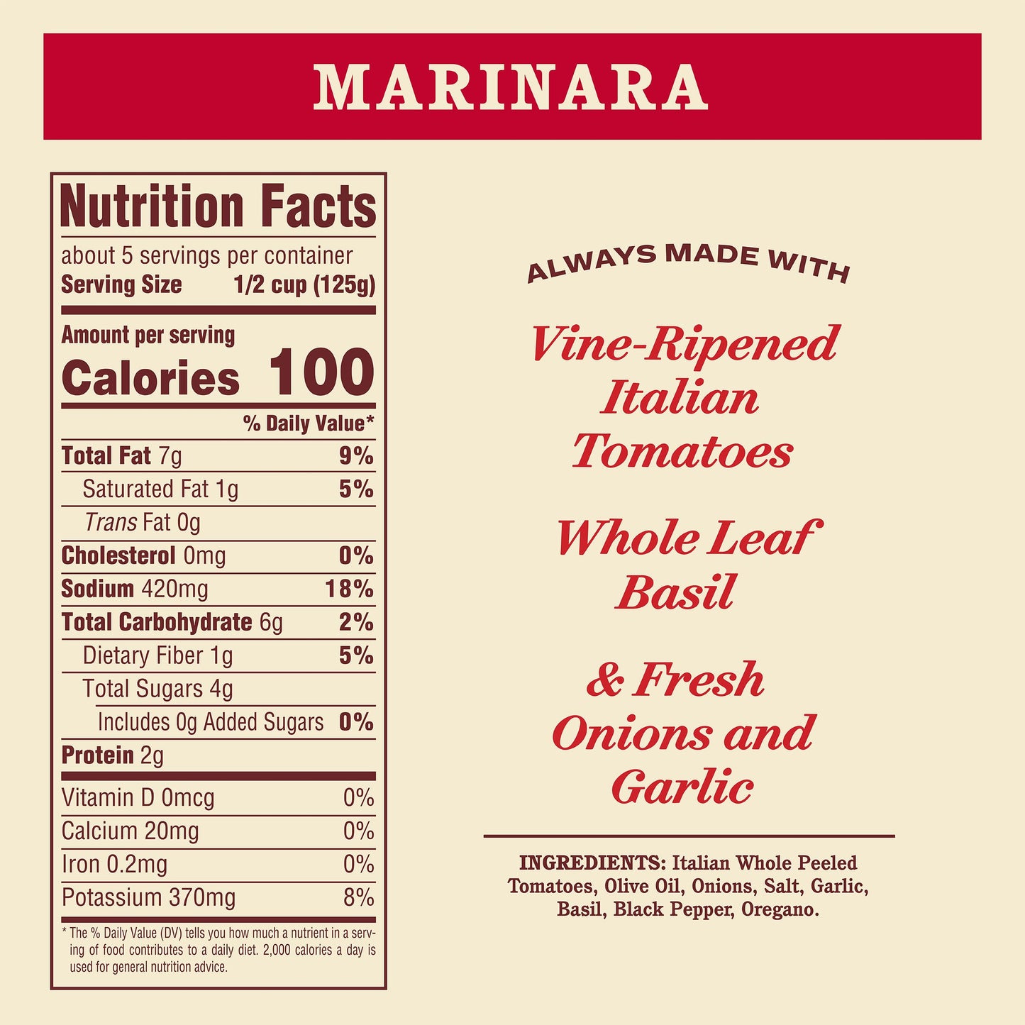 Rao's Homemade Marinara Sauce, 24 oz, All Purpose Tomato Sauce, Pasta Sauce, Carb Conscious, Keto Friendly, All Natural, Premium Quality, With Italian Tomatoes & Olive Oil