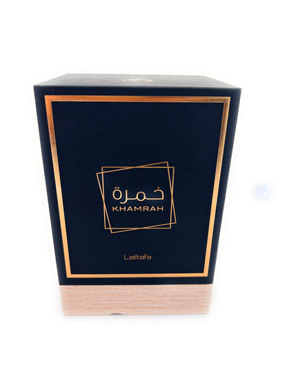 Lattafa Khamrah - Vanilla, Warm Spicy, Amber, Cinnamon - Eau de Parfum Long-Lasting Fragrance for Unisex, 3.40 Ounce / 100 ml
