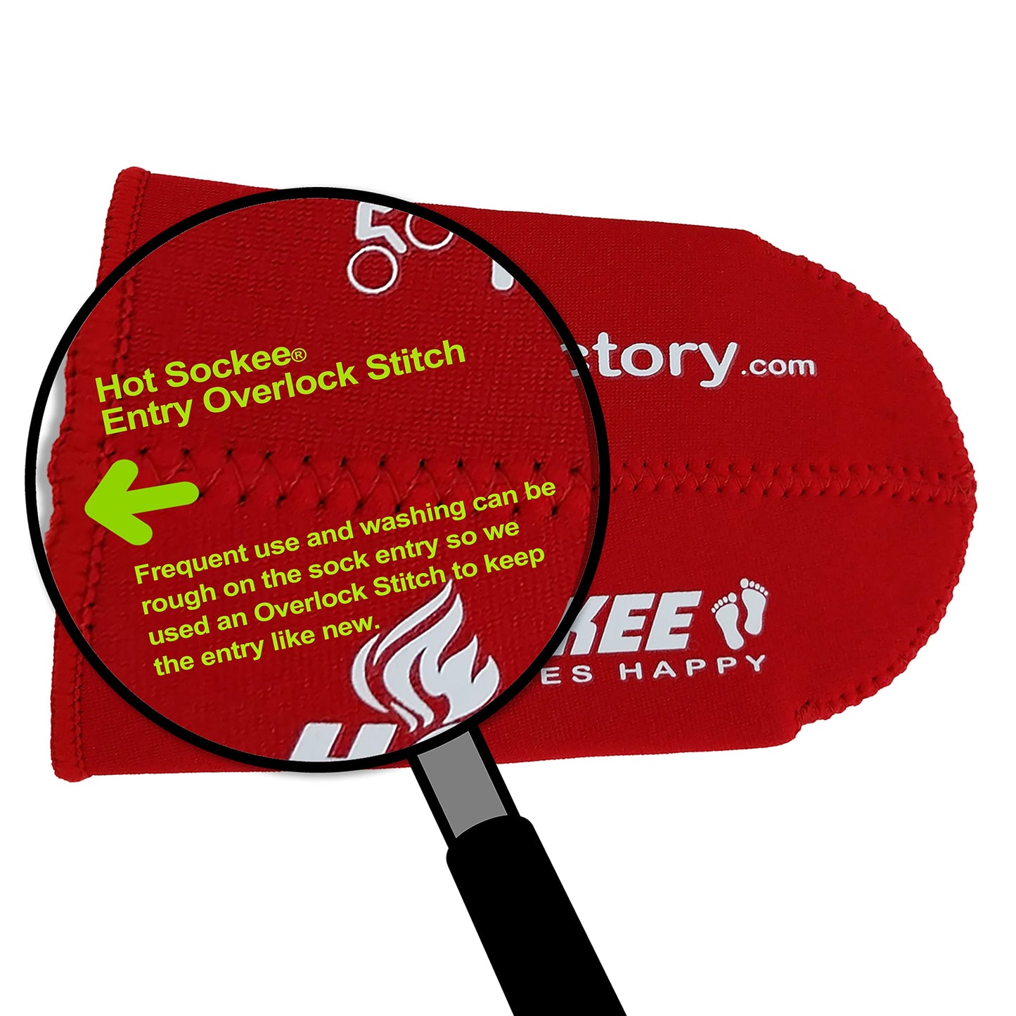 Hot Sockee - Neoprene Toe Warmers - Worn Inside Shoes or Boots - 3 Sizes - Cycling, Hiking, Winter Sports, Camping, Work & Construction Boots - XL