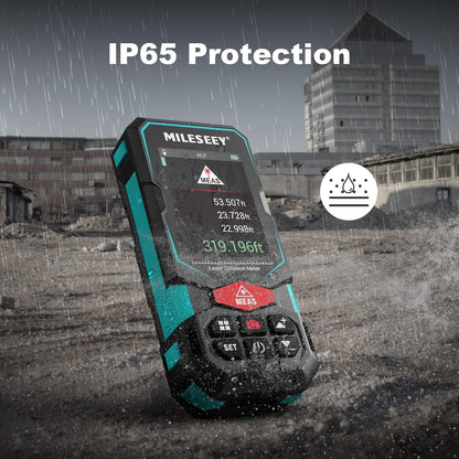Laser Measure, MiLESEEY 330Ft Laser Distance Meter, Rechargeable Multifunctional Laser Measurement Tool with Pointfinder Camera,P2P Technology, Perfect for Outdoor Long-Range Measuring