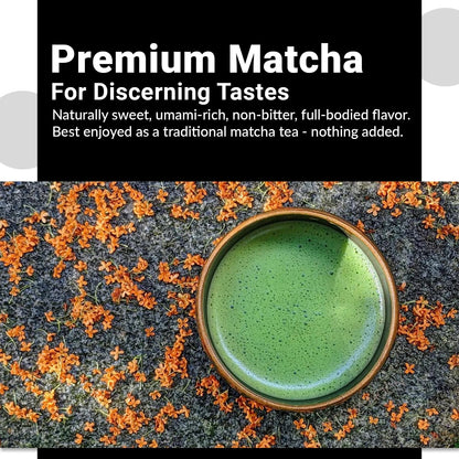 Matcha Moon Pure Zen - Premium USDA Organic Ceremonial Grade Matcha Green Tea Powder, 30g Tin - Uji Kyoto Sourced, First Harvest, Traditional Japanese Tea