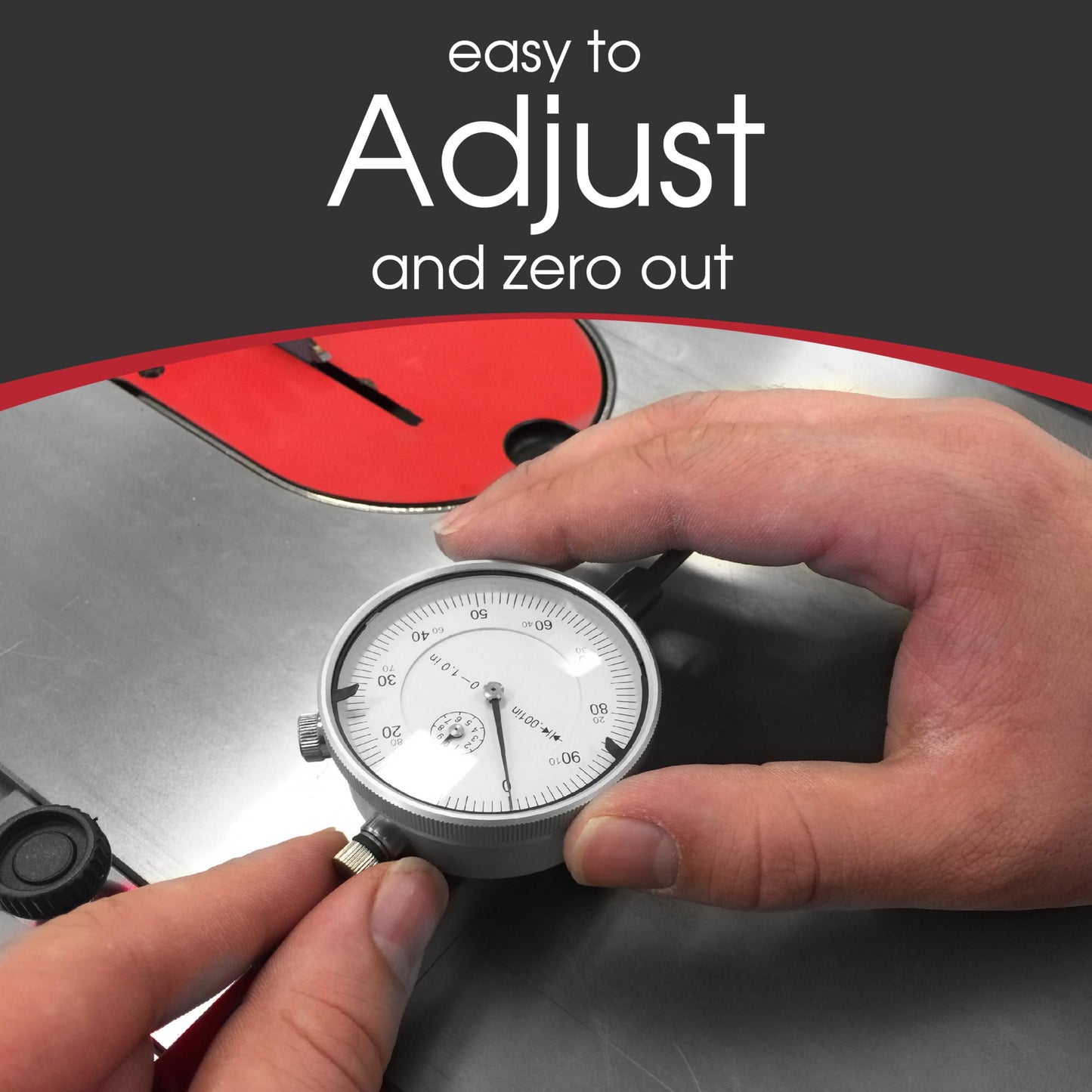 Peachtree Woodworking Supply A Line It Basic, Table Saw Alignment Calibration Tool with Precision Dial Indicator for Table Saw Alignment and Workshop Machinery Precision Alignment