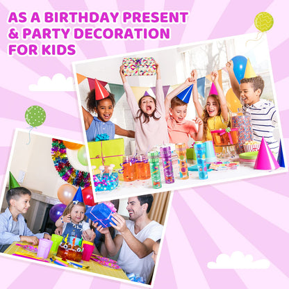 LUCKJOY Classic Tin Kaleidoscope, Kids Educational Kaleidoscope Toy with Metal Body, Birthday Gift for Boys and Girls (Cartoon Style)