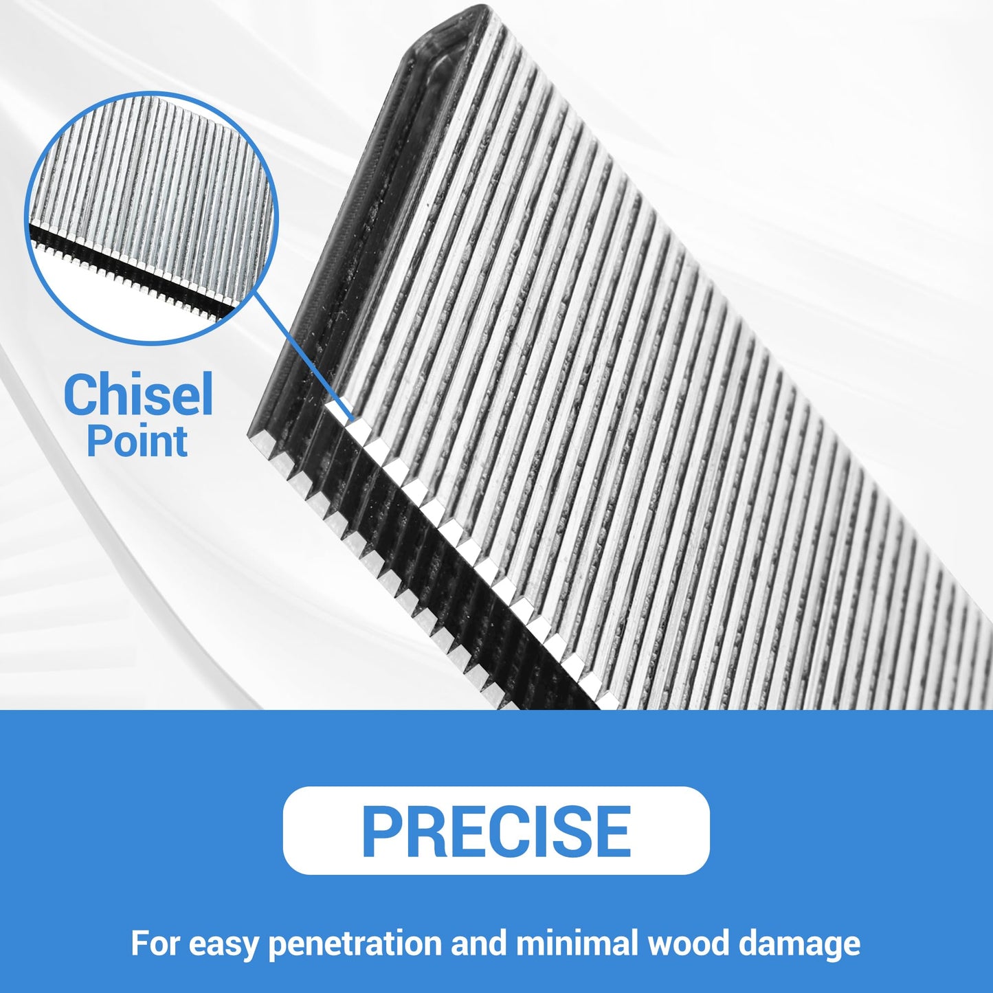 meite 18 Gauge 1/4-Inch Narrow Crown Staples, 1-1/2-Inch Length Galvanized Staples for Heavy Duty and Upholstery (4,000 Counts)