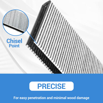 meite 18 Gauge 1/4-Inch Narrow Crown Staples, 1-1/2-Inch Length Galvanized Staples for Heavy Duty and Upholstery (4,000 Counts)