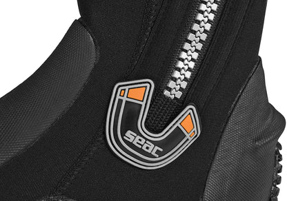 SEAC Basic HD, 5 mm neoprene diving boots with side zip and semi-rigid sole