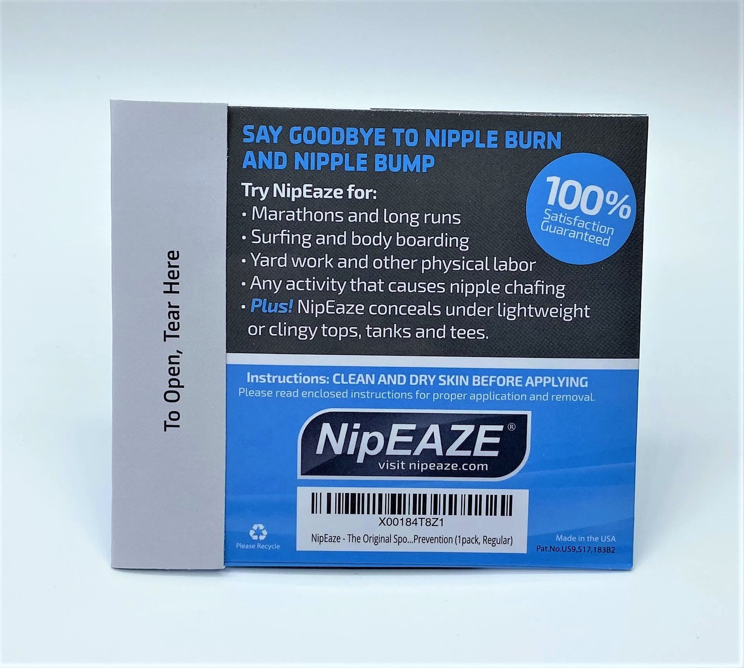 NipEaze - The Original Sports Nipple Cover - Nipple Chafing Prevention (Regular - 15pairs)