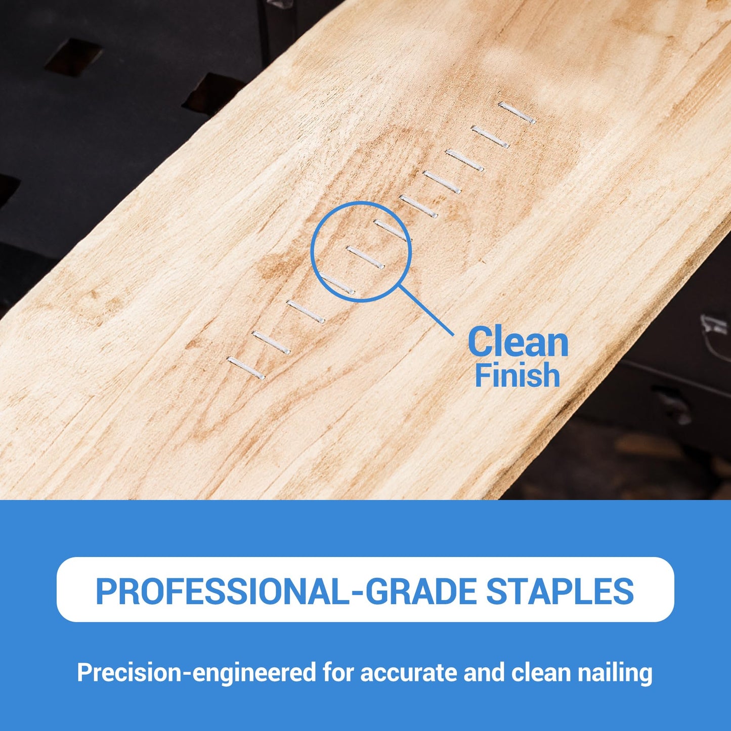 meite Staples for Staple Gun, 3/8 Inch Length Heavy Duty T50 Staples, Galvanized, 20 Gauge 3/8 Inch Crown, Compatible with T50 Staple Gun, Ideal for Upholstery, Construction, Furniture (1,512 Counts)