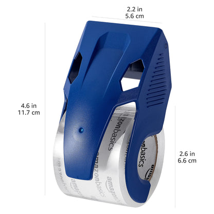 Amazon Basics Heavy Duty Packaging Tape with Dispenser for Shipping, Moving and Storing, 1.88" x 22.2 yds, 6-Pack, 4.33 x 2.64 x 2.36 in