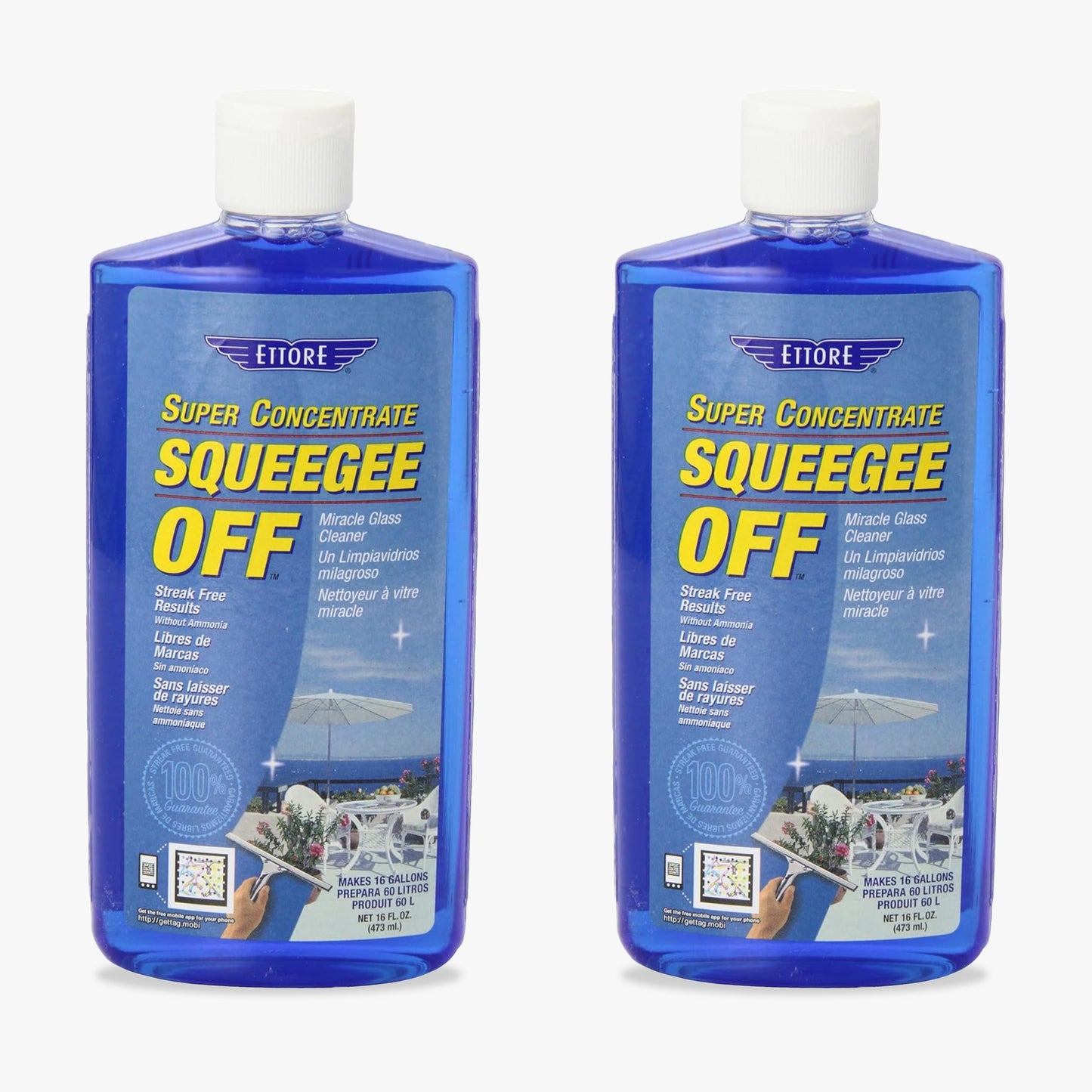 Ettore 30116 Squeegee-Off Window Cleaning Soap, 16 Fl Oz (Pack of 2)