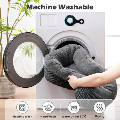 INVENHO Small Dog Bed for Small Dogs, Cat Beds for Indoor Cats Washable, Orthopedic Dog Bed, Warming Soft Calming Sleeping Puppy Bed Durable Pet Bed with Anti-Slip Bottom S(20"x19"x6")