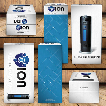 OION Technologies B-1000 Permanent Filter Ionic Air Purifier Pro Ionizer with UV-C, New (Black)