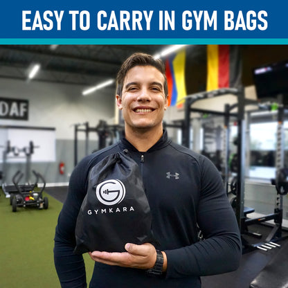 Gymkara Squat Wedge Block Cork 2 Pack - Non Slip Heel Elevated Wedge and Calf Raise Block - Slant Board for Squats to Avoid Muscle Strain