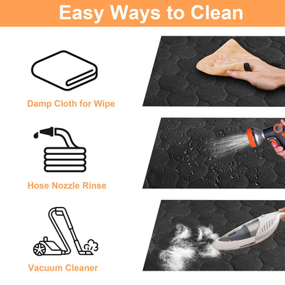 Mancro Dog Car Seat Cover for Back Seat, 2025 Upgraded 600D Heavy Duty Waterproof & Scratch-Resistant Dog Hammock for Car, Back Seat Pet Cover for Dogs with Sedan, Trucks and SUVs, Standard, Black