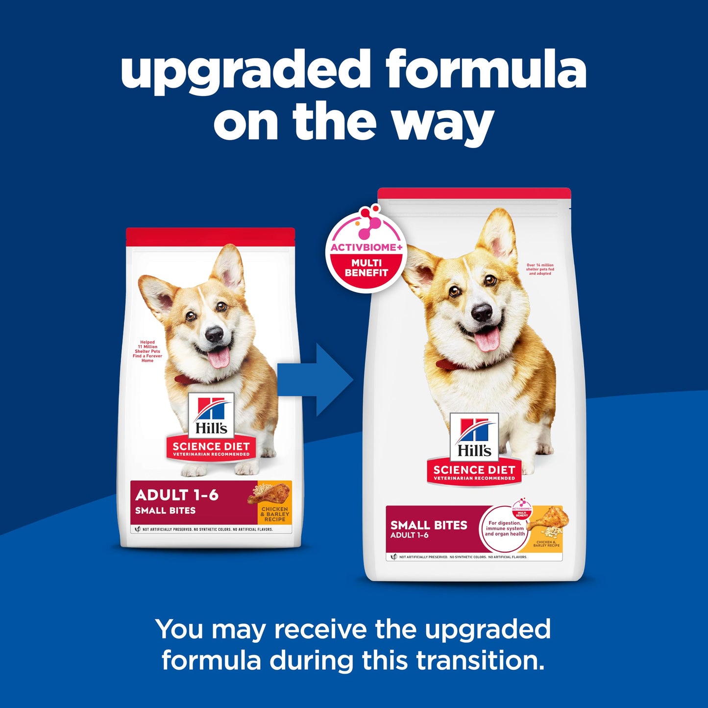 Hill's Science Diet Adult 1-6, Adult 1-6 Premium Nutrition, Small Kibble, Dry Dog Food, Chicken & Barley, 35 lb Bag