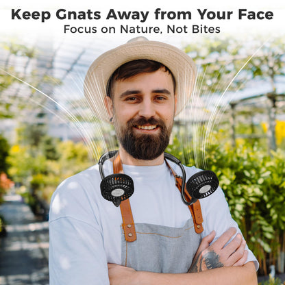 Portable Neck Fan, 2600mAh Battery Operated Ultra Quiet Hands Free USB Fan with Strong Wind, 360° Adjustable High Flexibility Wearable Personal Fan for Home Office Outdoor Travel (Black)