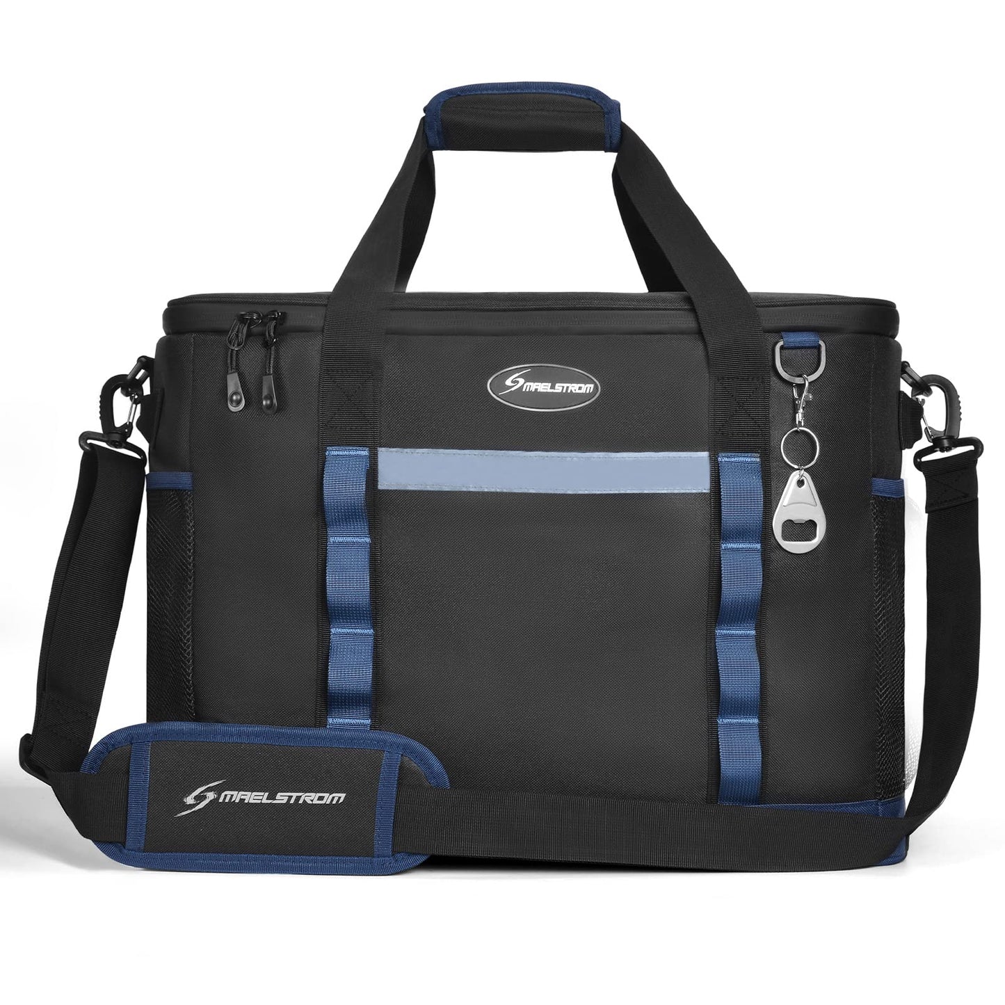 Maelstrom ICY Hollow Cooler Bag,75 Cans Collapsible Soft Sided Cooler,Extra Large Insulated Leakproof Lunch Cooler Bag,Portable for Grocery Shopping,Camping,Tailgating and Road Trips, G: 75 Can Black