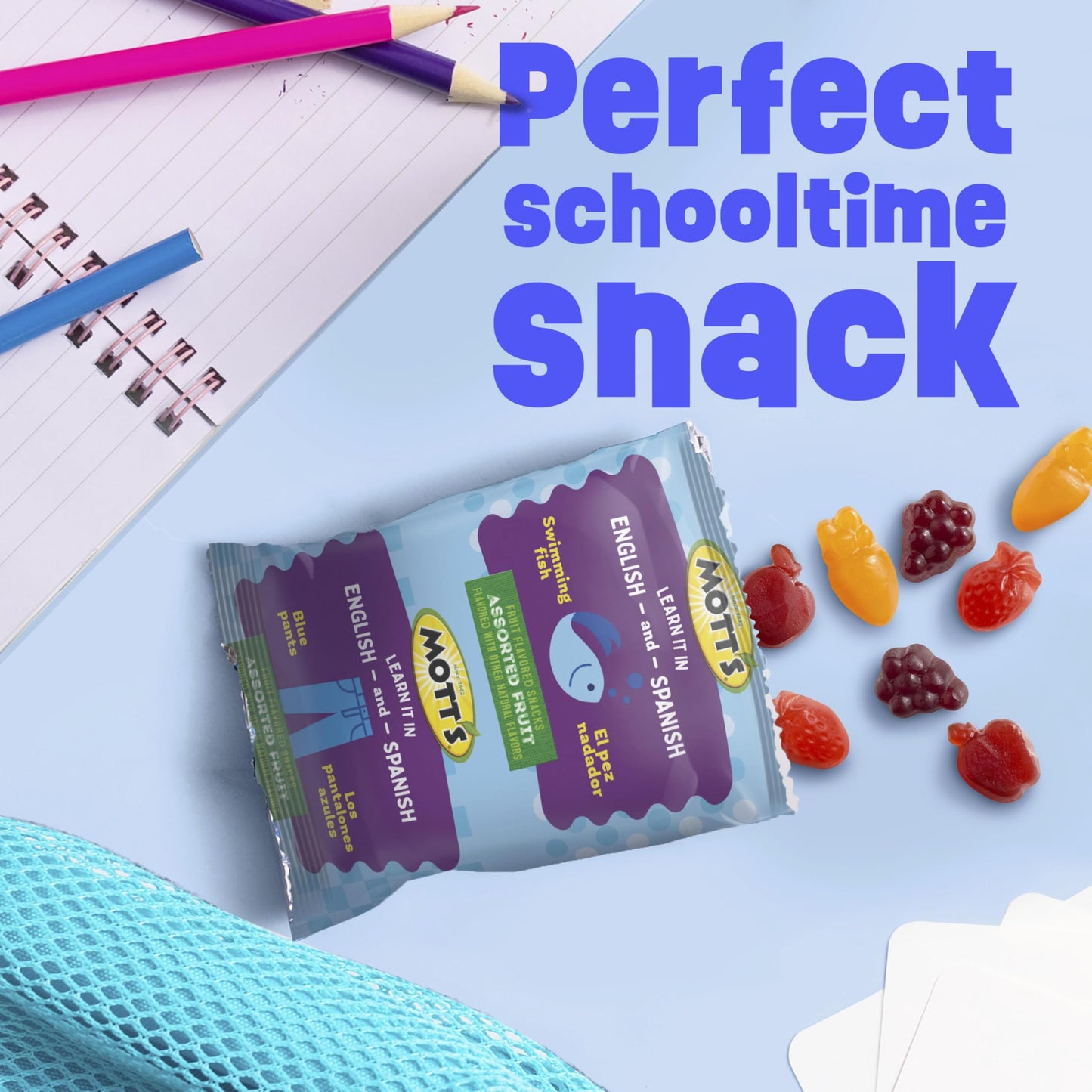 Mott's Fruit Flavored Snacks, Assorted Fruit, Gluten Free Snack, Family Pack, 40 Ct, 32 oz