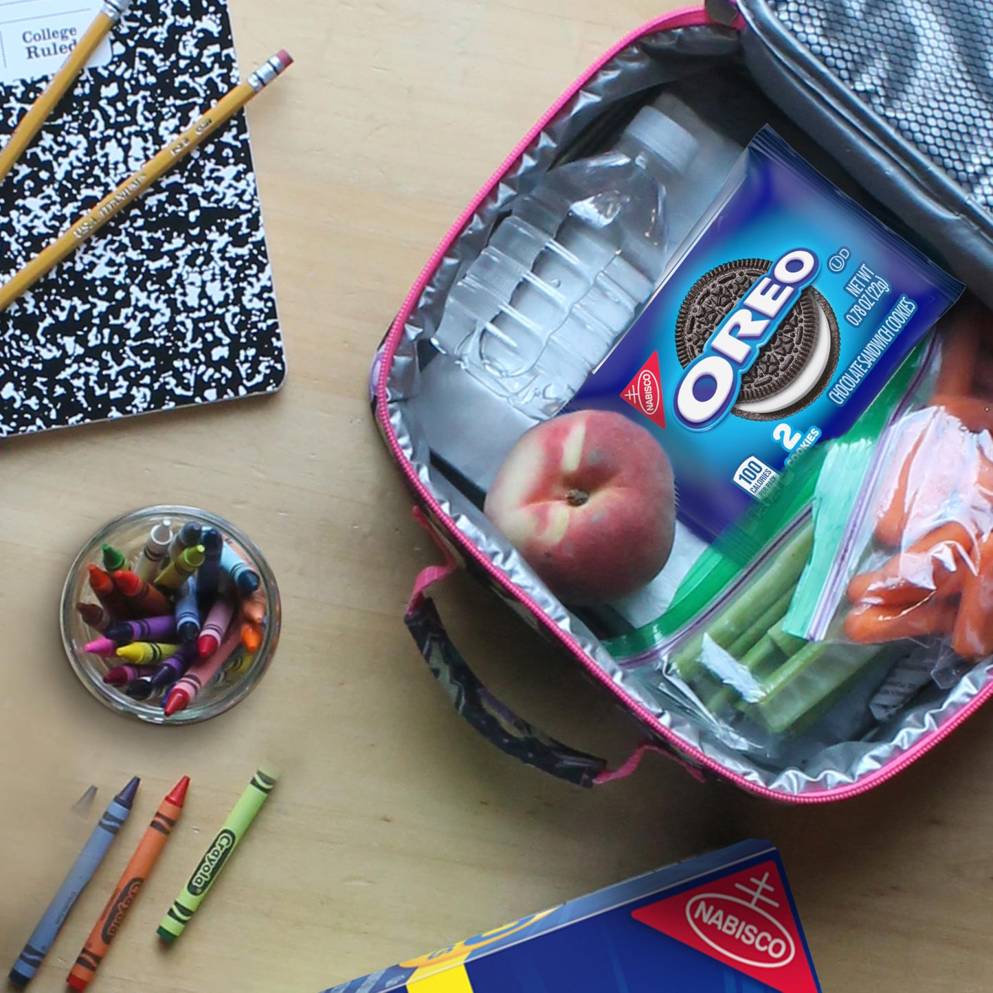 OREO Original, OREO Golden, CHIPS AHOY! & Nutter Butter Cookie Snacks Variety Pack, School Snacks, 56 Snack Packs (2 Cookies Per Pack)