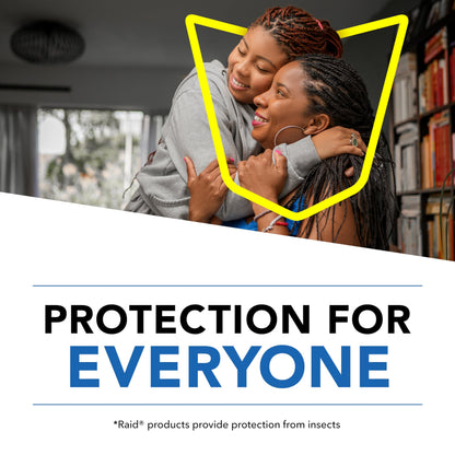 Raid Essentials Flying Insect Light Trap Starter Kit, 1 Plug-In Device + 1 Cartridge, Featuring Light Powered Attraction