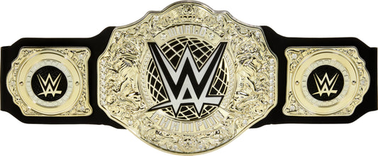 Mattel WWE Championship Title, World Heavyweight Championship Role-Play & Costume Piece, Leather-Like Belt 3+ Feet with One-Time Adjustment