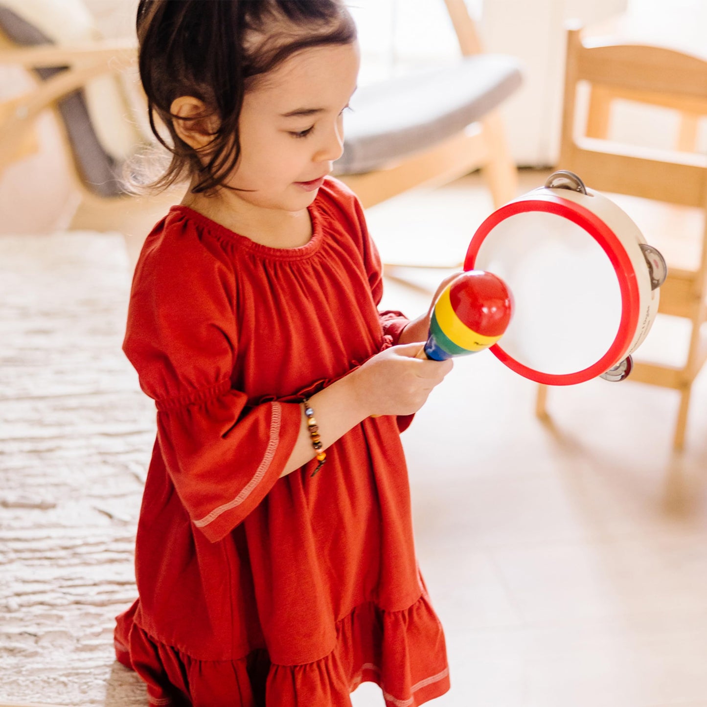 Melissa & Doug Band-in-a-Box Clap! Clang! Tap! - 10-Piece Musical Instrument Set