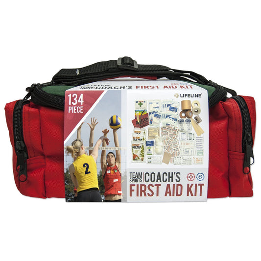 Team Sport Coach First Aid and Safety Kit, Stocked with essential first aid components for emergencies resulting from outdoor and team sports activities