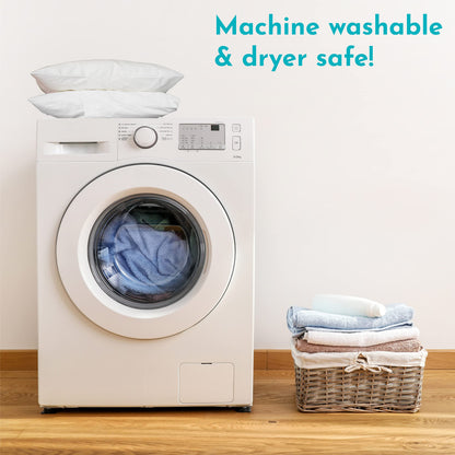 Little Sleepy Head Toddler Pillow with Pillowcase 13x18 - Kids Pillow for Sleeping - Toddler Pillow - Better Neck Support Ergonomic Pillow and Toddler Pillowcase - Best Pillows for Kids (White)