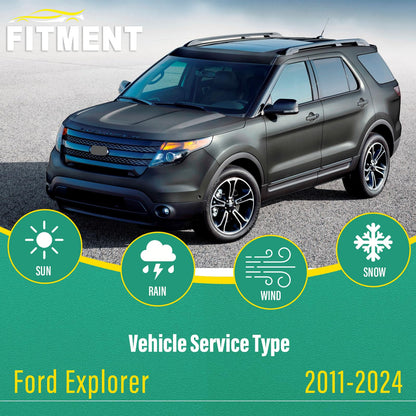 26" 22" 11" Windshield Wiper Blades Replacement for Ford Explorer 2011 2012 2013 2014 2015 2016 2017 2018 2019 2020 2021 2022 2023 2024 OEM Premium All Weather Front Rear Wipers Set (Pack of 3)