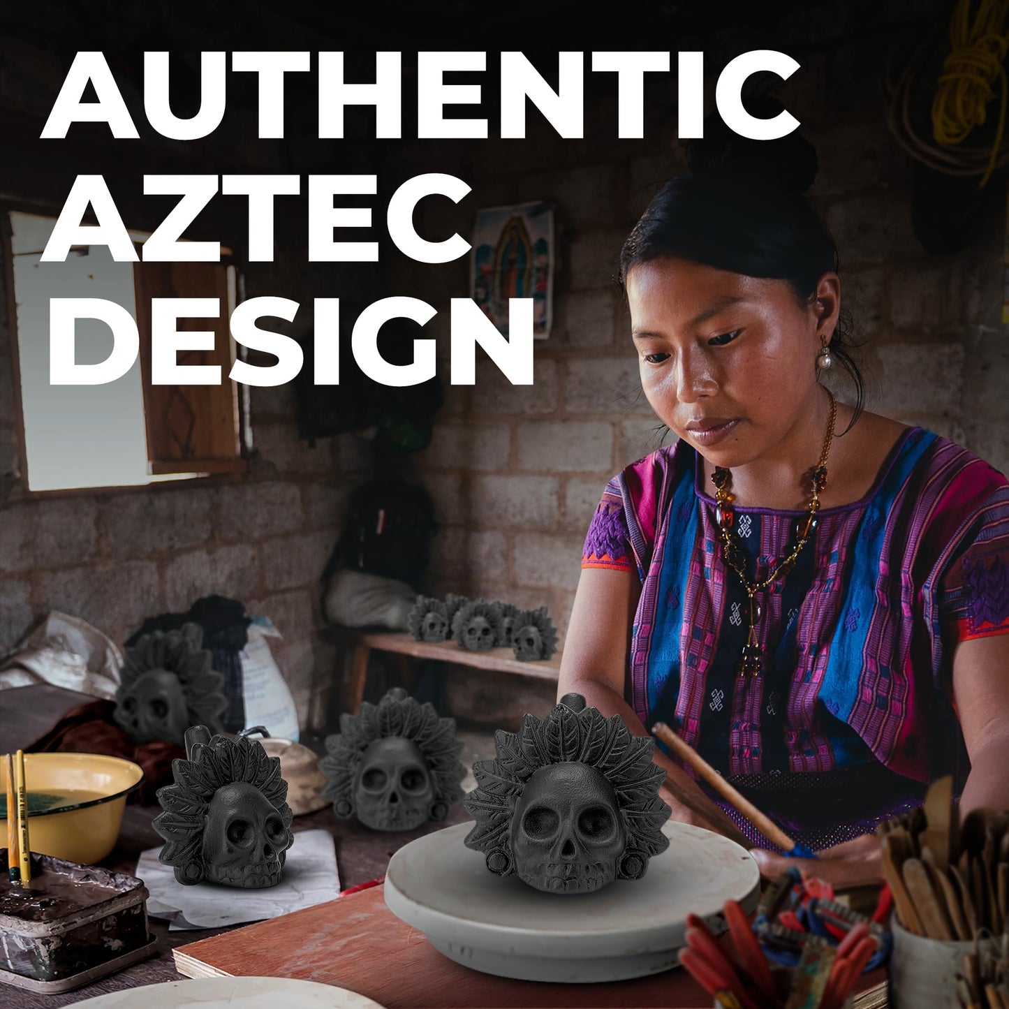 Original Aztec Death Whistle: Loudest Scream Whistle At 125+ Decibels - Authentic Human Sounding Screams - Easy to Blow & Scare - ARKAEOLOGY