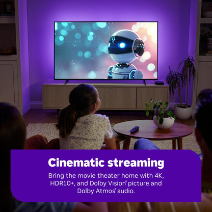 Roku Ultra - Ultimate Streaming Player - 4K Streaming Device for TV with HDR10+, Dolby Vision & Atmos - Bluetooth & Wi-Fi 6- Rechargeable Voice Remote Pro with Backlit Buttons - Free & Live TV