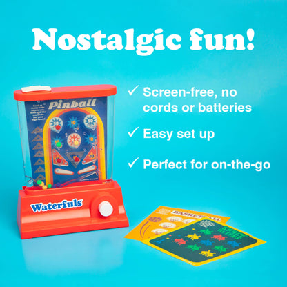 Original Waterfuls Classic Handheld Water Games – Kids Games, Retro Travel Games, Fidget Toys for Kids, Autism Toys, 6 Interchangeable Back Panels, Screen Free Play, Portable, Ages 3+