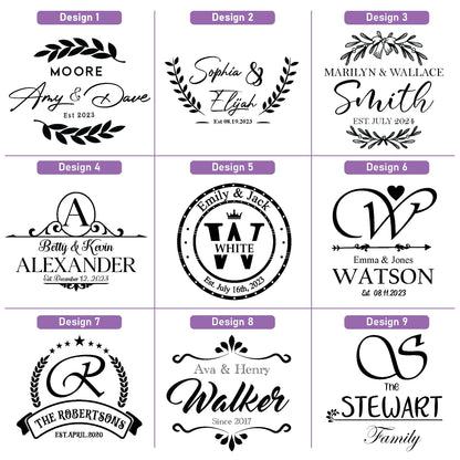 Personalized Cutting Board - Custom Engraved Wood Charcuterie Board - Customized Bridal Shower, Wedding, Engagement, Anniversary and Housewarming Gifts - Best Gift Idea for Couples, Parents, Family