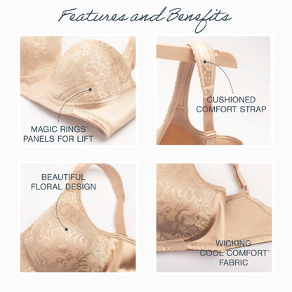 Playtex Women's 18 Hour Ultimate Lift & Support Wireless Bra US4745, Nude, 38C